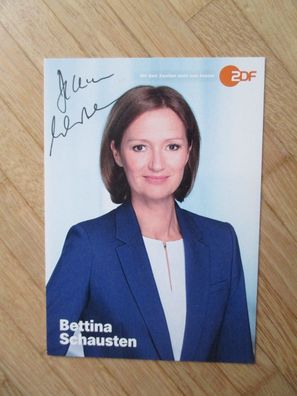 ZDF Fernsehmoderatorin Bettina Schausten - handsigniertes Autogramm!