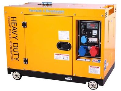 10 KVA Diesel Notstromaggregat Stromerzeuger Stromgenerator Generator Schieflast