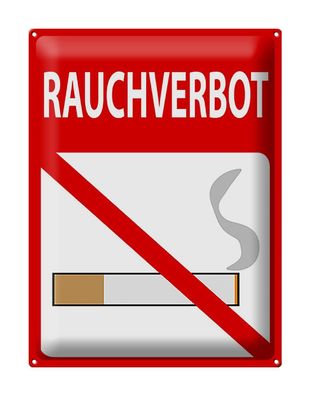 Blechschild Hinweis 30 x 40 cm Rauchverbot Metall Deko Schild tin sign