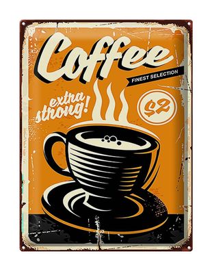 Blechschild Retro 30x40cm extra strong Coffee Kaffee Metall Deko Schild tin sign