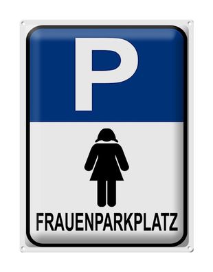 Blechschild Parken 30x40 cm Frauen Parkplatz Metall Deko Schild tin sign