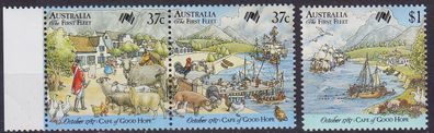 Australien Australia [1987] MiNr 1059-61 ( * */ mnh ) Schiffe Erste Flotte