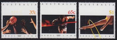 Australien Australia [1988] MiNr 1123-25 ( * */ mnh ) Olympiade