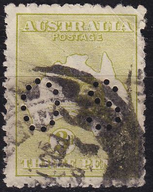 Australien Australia [Dienst Lochung] MiNr 0037 IX ( O/ used ) [01]