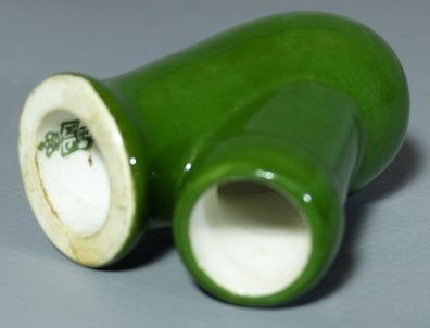 ANTIK Porzellan-Knie grün CMHR Hutschenreuther für Stockp eife Sammlerstück TOP