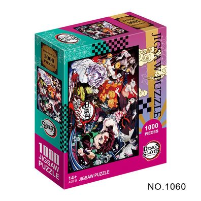 Kinder Anime Demon Slayer Jigsaw 1000 Teile Tanjirou Nezuko Puzzle Geduldspiele