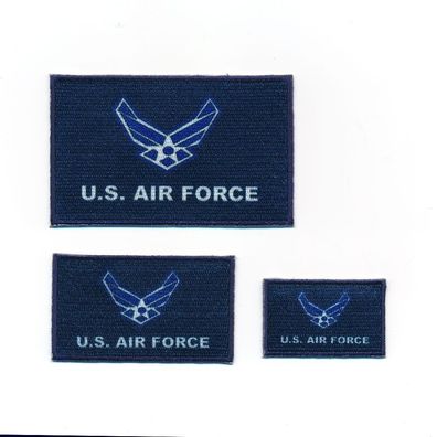 3 Embleme U.S. AIR FORCE Flaggen Flags Patches Aufnäher Aufbügler Set 500