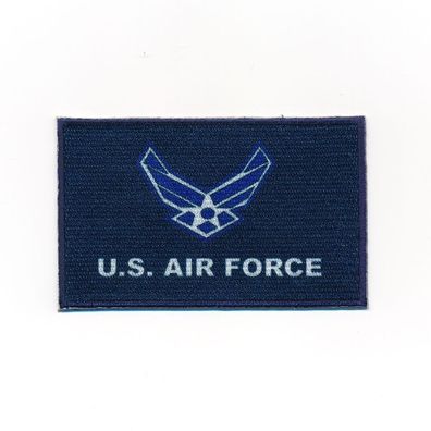 80 x 50 mm Emblem U.S. Air Force Flagge Fahne USA Patch Aufnäher Aufbügler 500 X