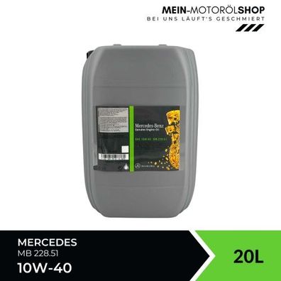 Mercedes 10W-40 MB 228.51 20 Liter