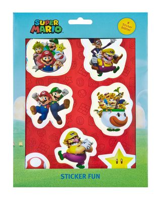 Undercover Sticker Fun Super Mario 8 Stickerblätter Neuware