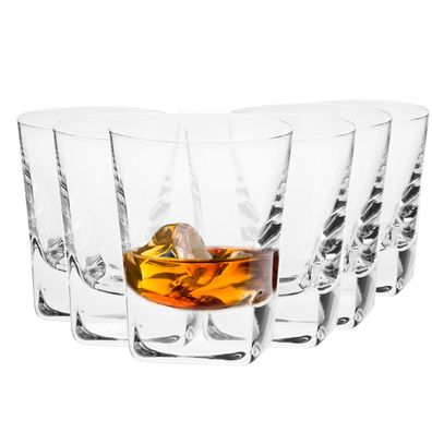 Krosno Gläser für Whisky Brandy | Set 6 | 280 ml | Spülmaschine | Handgemacht