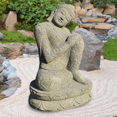 Garten Skulptur aus Naturstein Buddha Nandyal