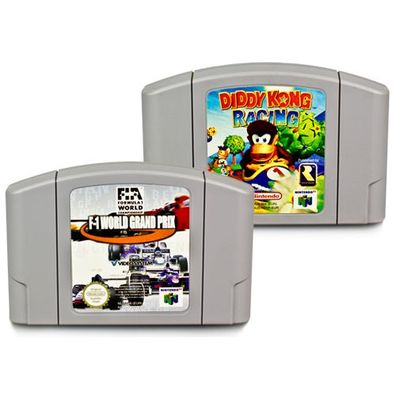2 N64 Spiele F1 World Grand Prix 1 + Diddy Kong Racing