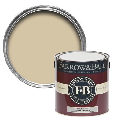 Farrow & Ball Probedose, Estate Emulsion, Matte Wandfarbe, String / 8 ,100 mL