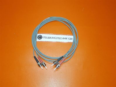 Glasfaser Optical Cable 62,5/125µm Easy Strip ST/ ST 2.0 m Patchkabel LWL