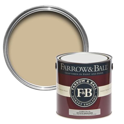 Farrow & Ball Probedose, Estate Emulsion, Matte Wandfarbe, Cord / 16, 100 mL