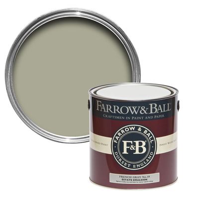 Farrow & Ball Probedose, Estate Emulsion, Matte Wandfarbe, French Gray / 18, 100 mL
