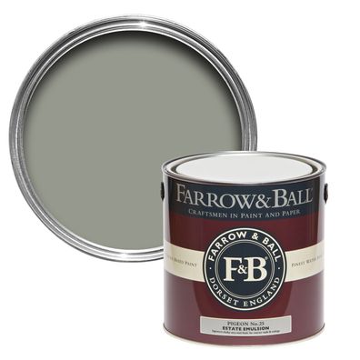 Farrow & Ball Probedose, Estate Emulsion, Matte Wandfarbe, Pigeon / 25, 100 mL