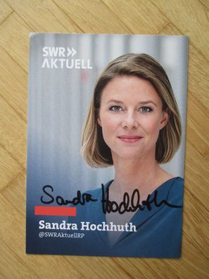 SWR Fernsehmoderatorin Sandra Hochhuth - handsigniertes Autogramm!!