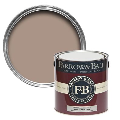 Farrow & Ball Probedose, Estate Emulsion, Matte Wandfarbe, Dead Salmon / 28, 100 mL