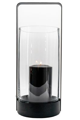 Kaheku Laterne "Hova" 3tlg., Gestell, Glas und Teelichthalter in- und