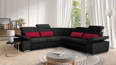 Ecksofa Sion L-Form mit Bettkasten und Schlaffunktion Wohnzimmer Sofa