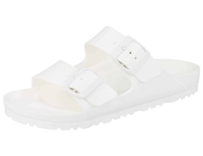 Birkenstock Arizona Damen Badeschuhe Plastikschlappen weiß EVA schmale Weite