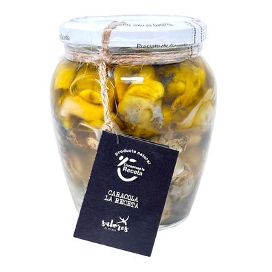 Conservas La Receta Seemuschel mit Knoblauch in Olivenöl extra, aus Spanien