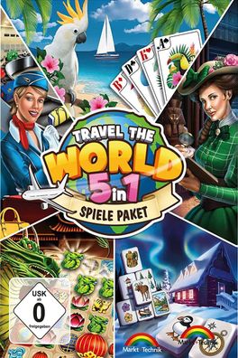 5in1 Travel the World Spiele Paket - Wimmelbild- Match-3 - PC Download Version