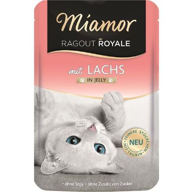 Miamor | Ragout Royale mit Lachs in Jelly | 22 x 100 g ? Katzennassfutter