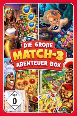 Match 3 Abenteuer Box - 4 Spiele im Paket - 3-Gewinnt - PC Download Version