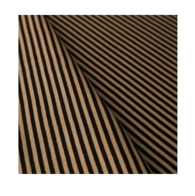 Bündchen- Stripes beige/ dunkelbraun von Iltex