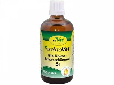 insektoVet Bio-Kokos-Schwarzkümmel-Öl Ergänzungsfuttermittel für Hunde 100 ml
