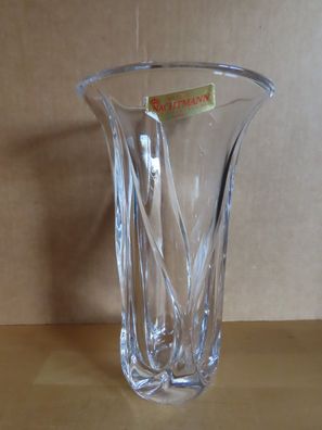 Vase Glasvase schwer klar Nachtmann Bleikristall 24%/ ca. 21 cm H