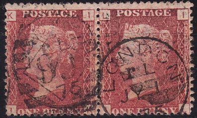 England GREAT Britain [1858] MiNr 0016 Pl 166 ( O/ used ) [02] 2er
