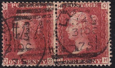 England GREAT Britain [1858] MiNr 0016 Pl 182 ( O/ used ) [03] 2er