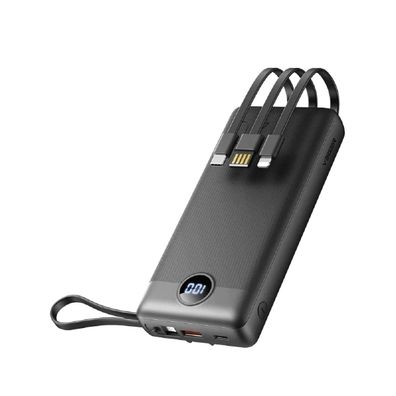 VEGER Powerbank C20 - 20 000mAh (Micro + Typ C + iPhone) schnelles Aufladen Schwar...