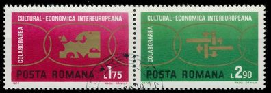Rumänien 1972 Nr 3020 + 3021 gestempelt WAAGR PAAR X5EAD72