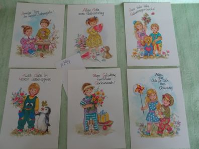 alte Postkarten AK Sü Verlag Serie 270 Kinder / Geburtstag Set-Auswahl