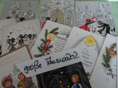 alte Postkarten AK Sü Verlag West Germany Alles Gute Neujahr Weihnachten Kinder
