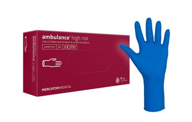 Mercator ambulance® high risk Latex-Schutzhandschuhe, extra dick, sehr strapazie