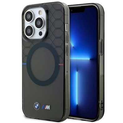 Handyhülle Case iPhone 14 Pro BMW Silikon Tricolor MagSafe kompatibel