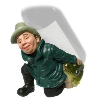 Funny Beruf - Figur Flaschenhalter Angler