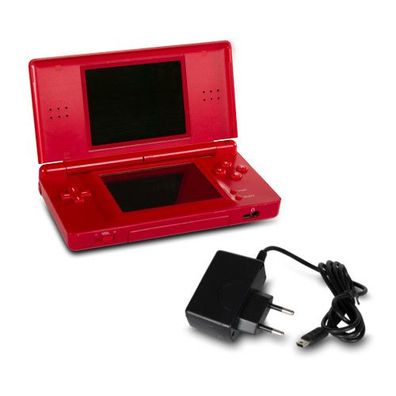 Nintendo DS Lite Konsole in Rot mit Ladekabel #72A