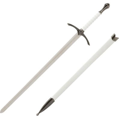 weißer Zauberer Deko Schwert mit weißer Schwertscheide