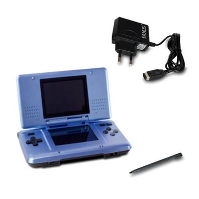 Nintendo DS Konsole in Metallic Hellblau mit Ladekabel #60A