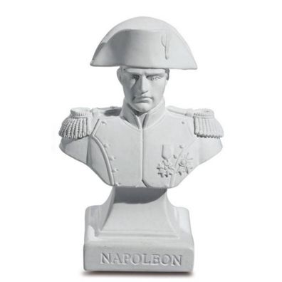 Büste Napoleon weiß mit Schulterklappen