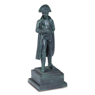 Napoleon bronze-patina Statue