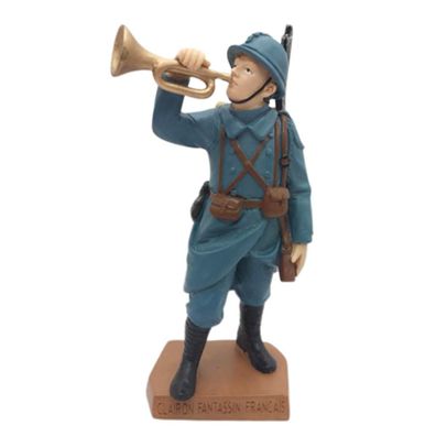 Französischer Trompeter Soldat 1914 WWI
