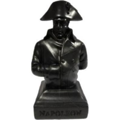 Kleine Büste Napoleon schwarz mit Hand in der Weste